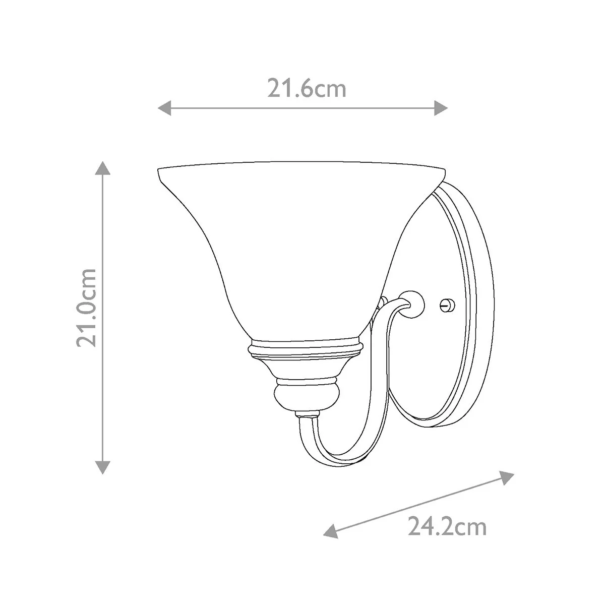 Cello 1 Light Wall Light - Antique Bronze - Image 5