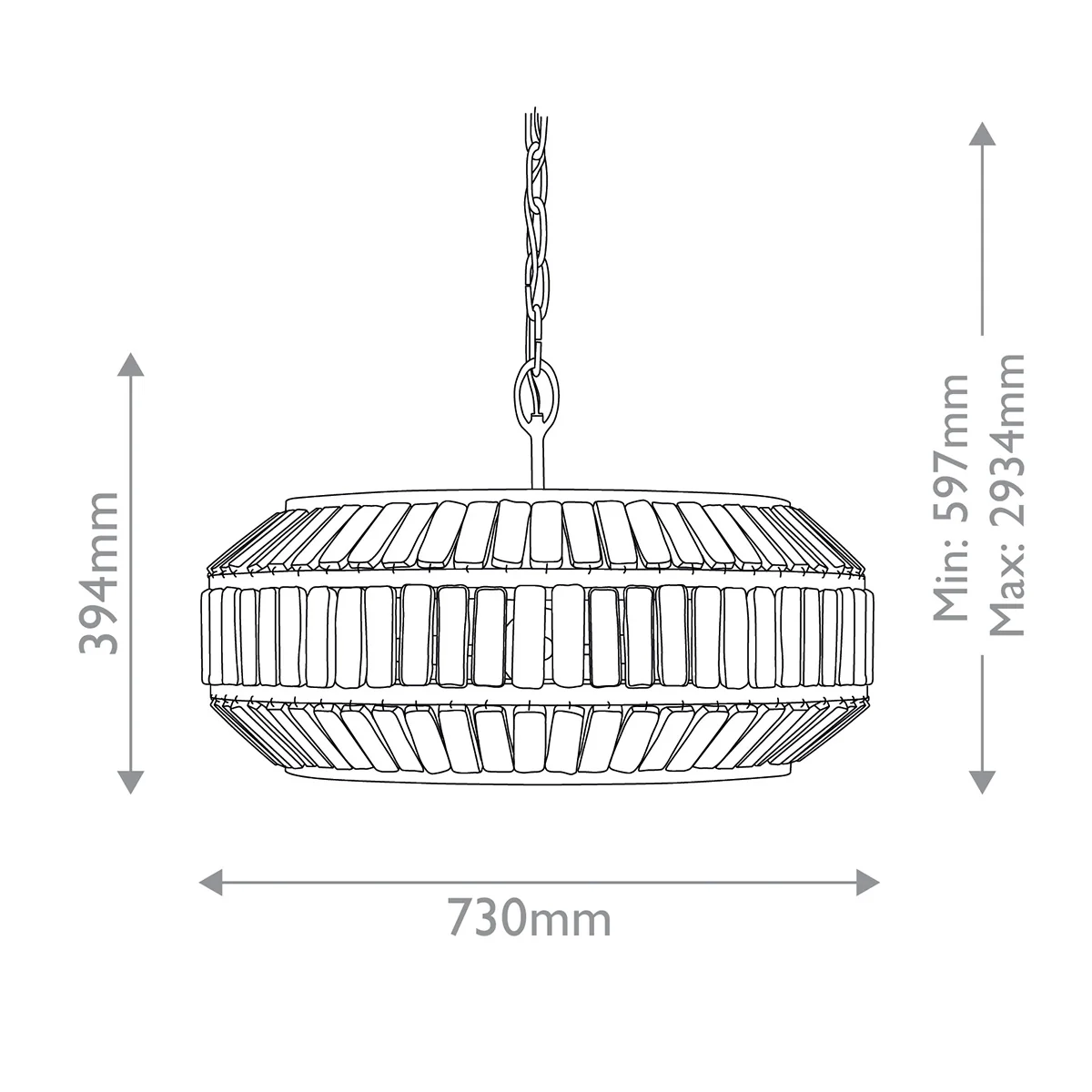 Centurion 6 lt Chandelier E14 - Image 7