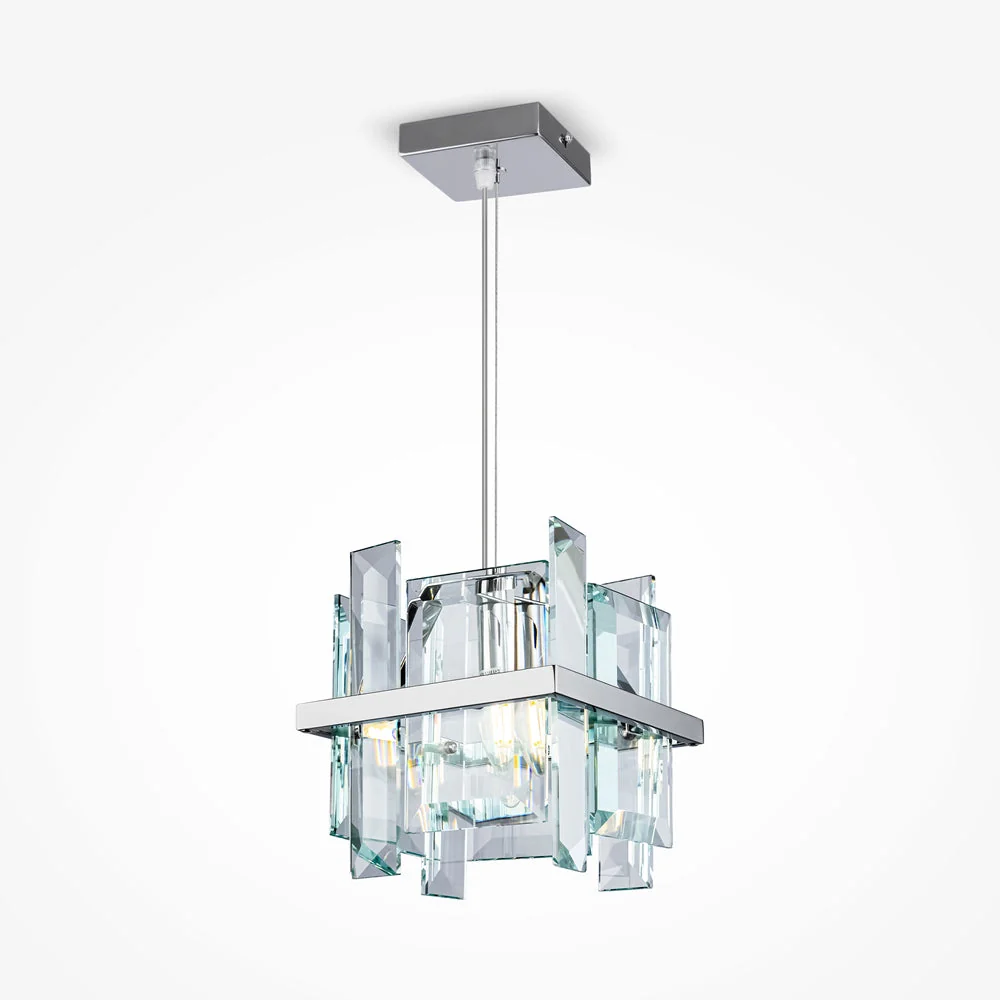 Cerezo 1Lt Crystal Ceiling Light - Chrome Finish - Image 2