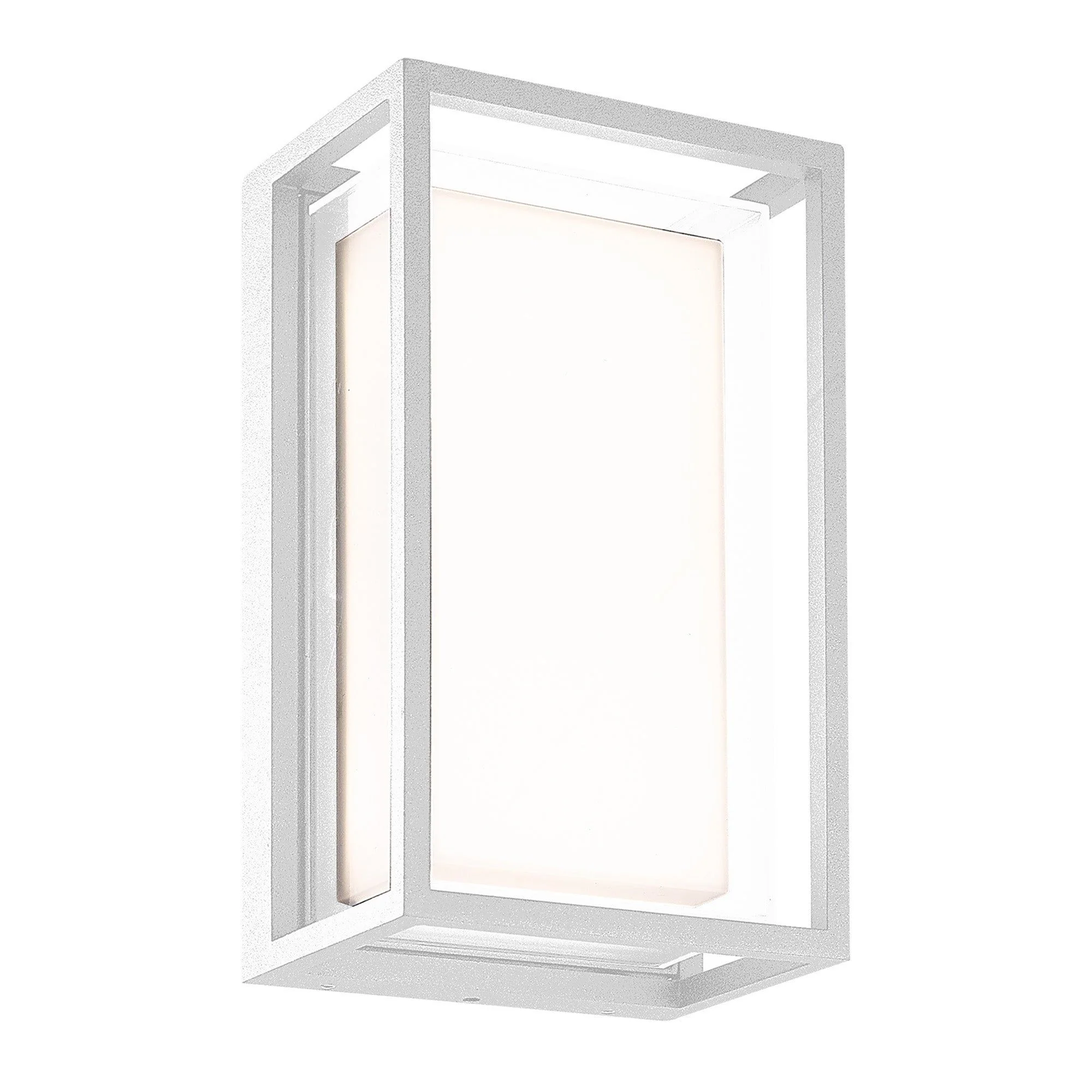 Chamonix Square/Rectangle Ceiling/Wall Light, 9W LED, 3000K, 725lm, IP65, Dark Grey, White - Image 4