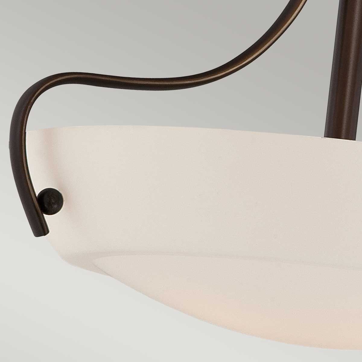 Chantilly 3 Light Semi-Flush Light - Palladian Bronze - Image 3