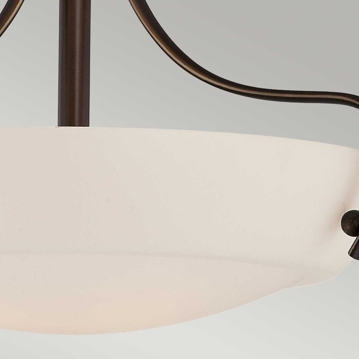 Chantilly 3 Light Semi-Flush Light - Palladian Bronze - Image 4