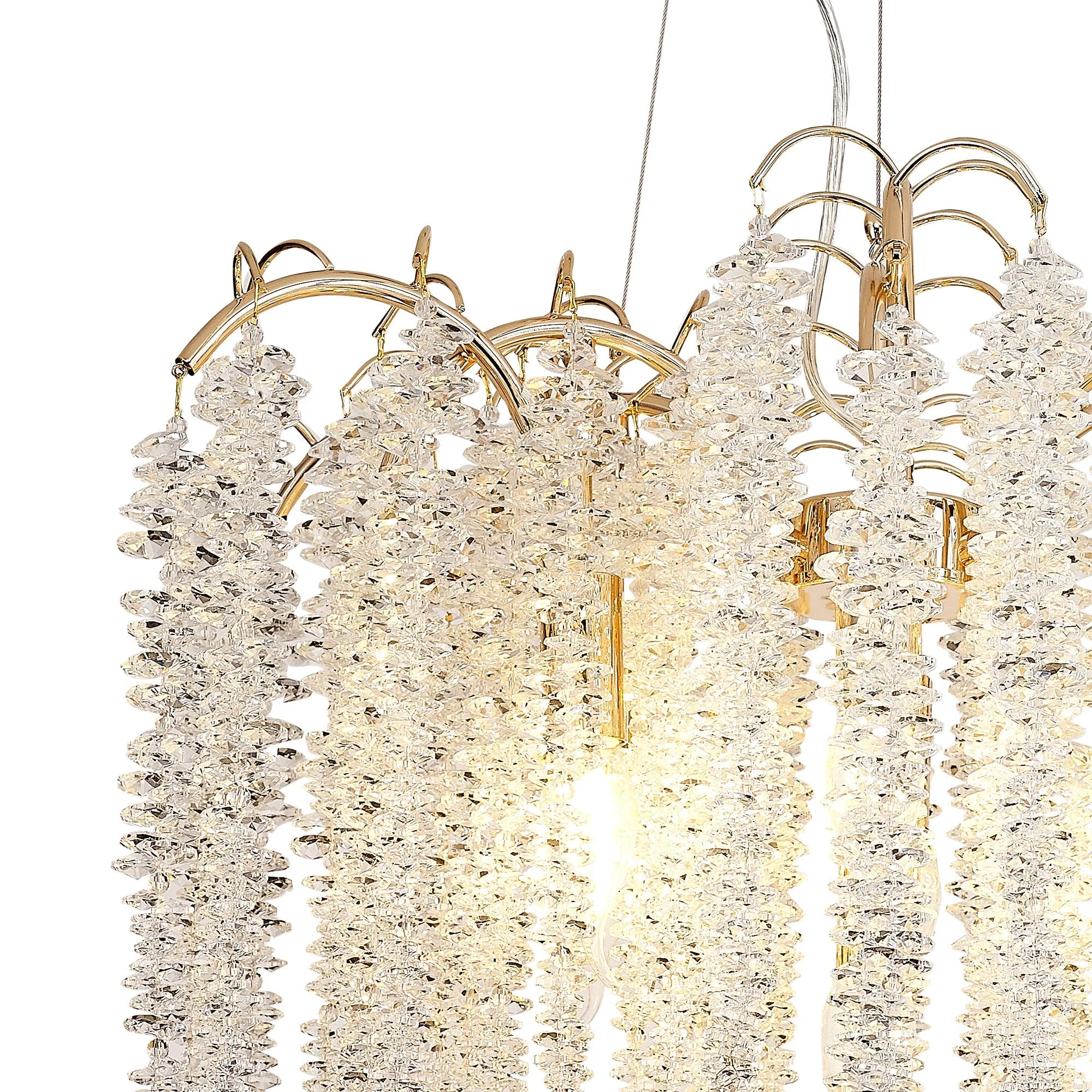 Chantilly 9/7 Light, Polished Nickel/French Gold/Crystal - Image 5