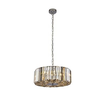 Chapeau 3/4/5 Lt Pendant/semi-Flush- Amber, Smoke & Clear Crystal