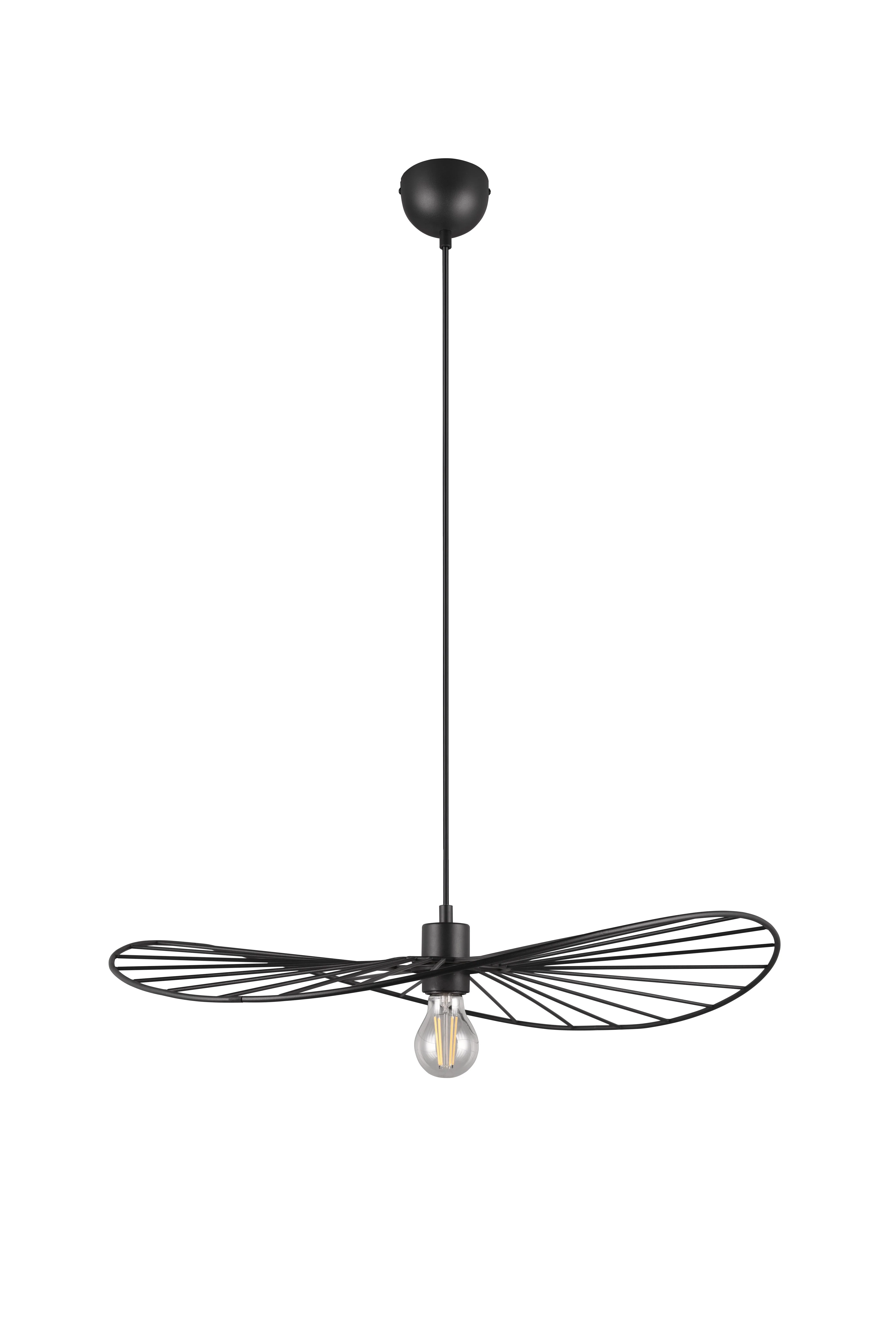 Chapeau Hanging Pendant - Black / White Finish - Image 11