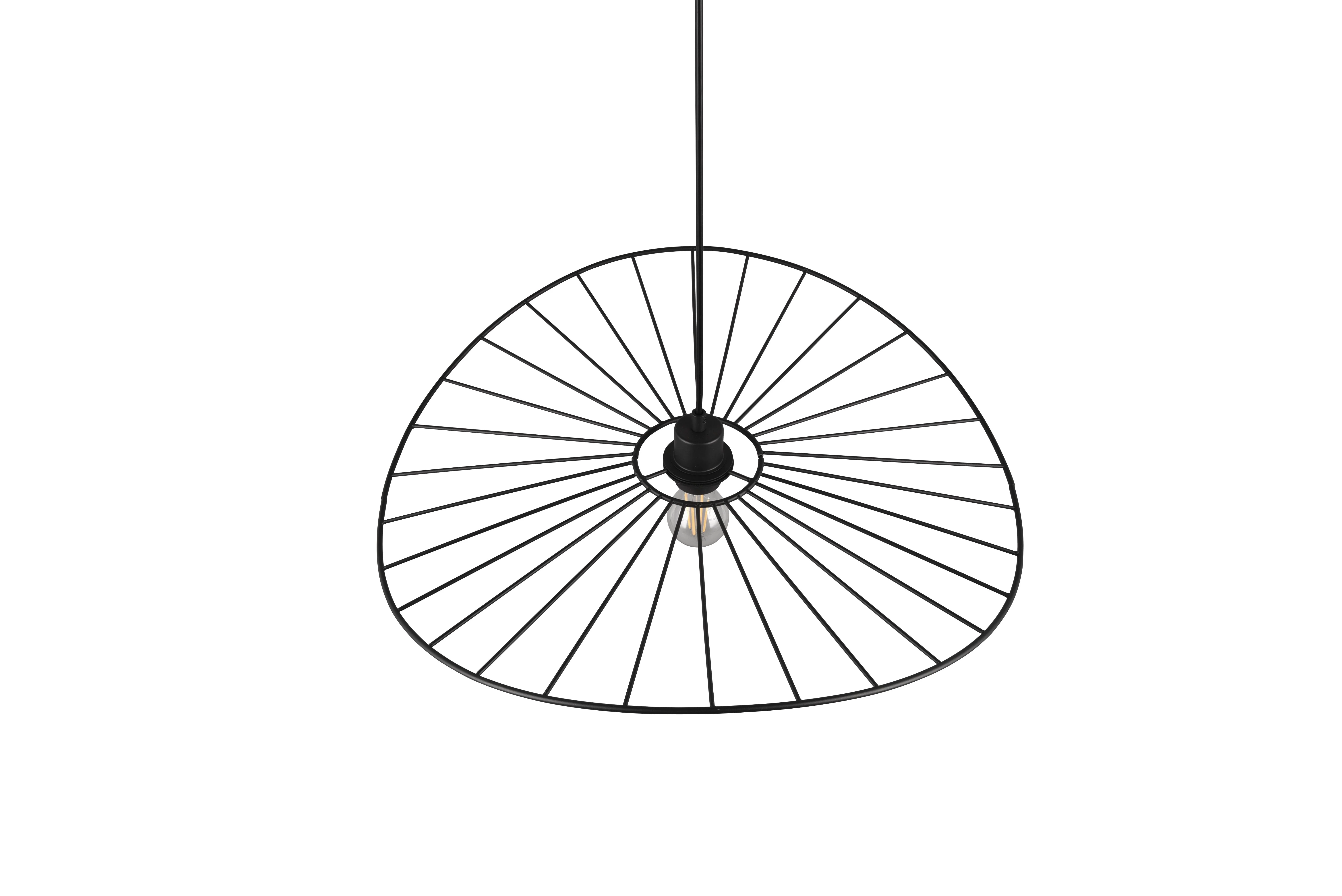 Chapeau Hanging Pendant - Black / White Finish - Image 12