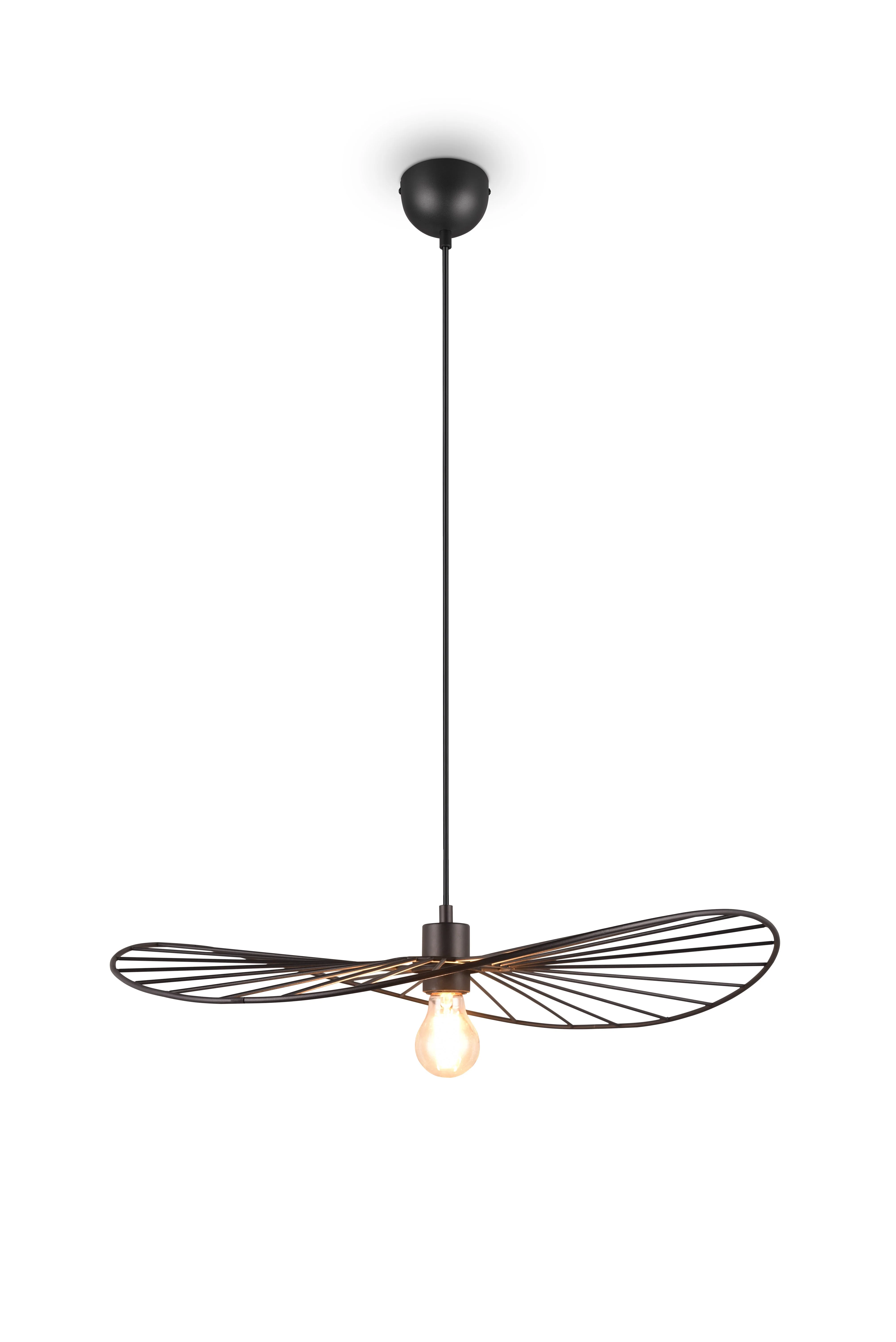 Chapeau Hanging Pendant - Black / White Finish - Image 15