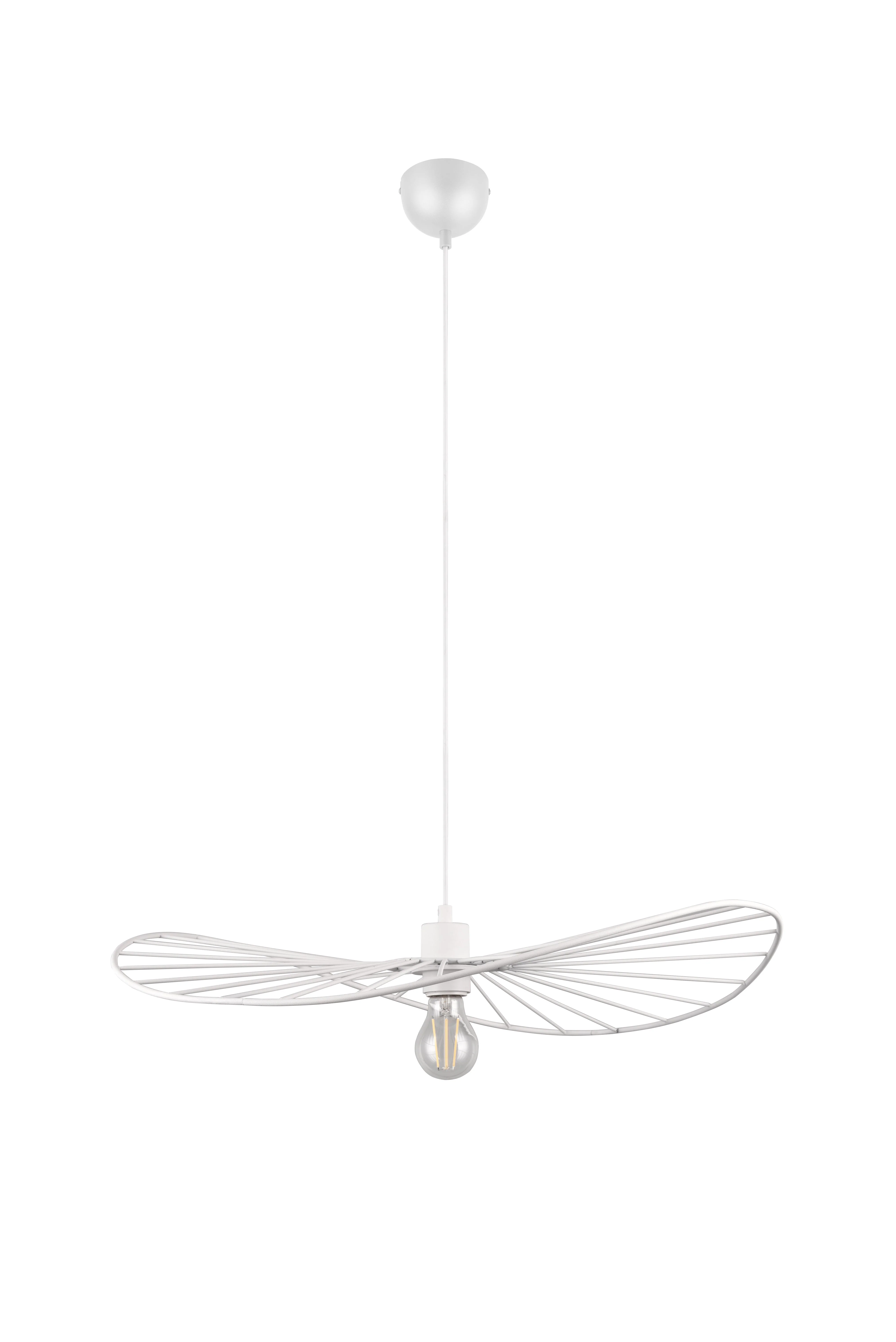 Chapeau Hanging Pendant - Black / White Finish - Image 4