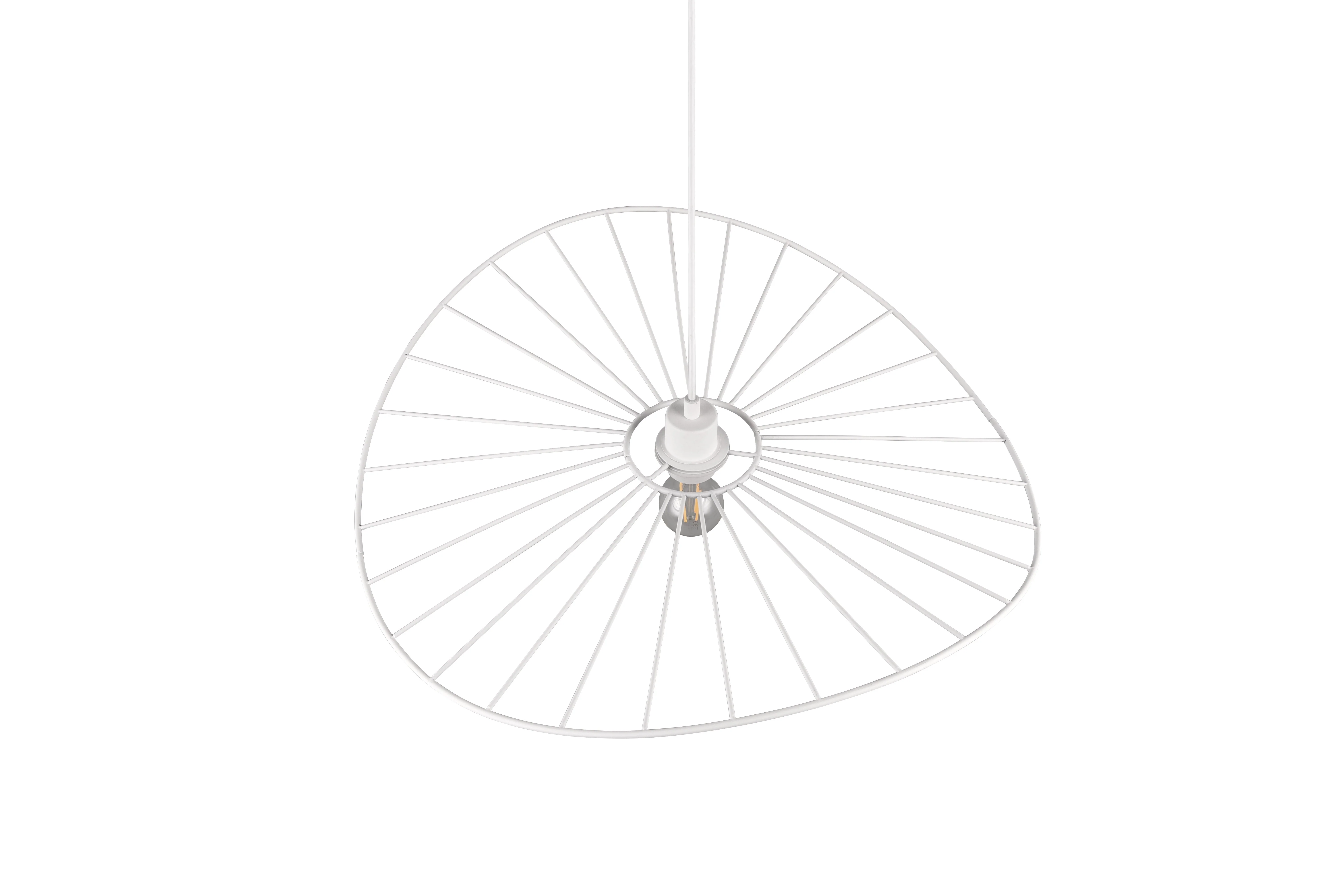 Chapeau Hanging Pendant - Black / White Finish - Image 5