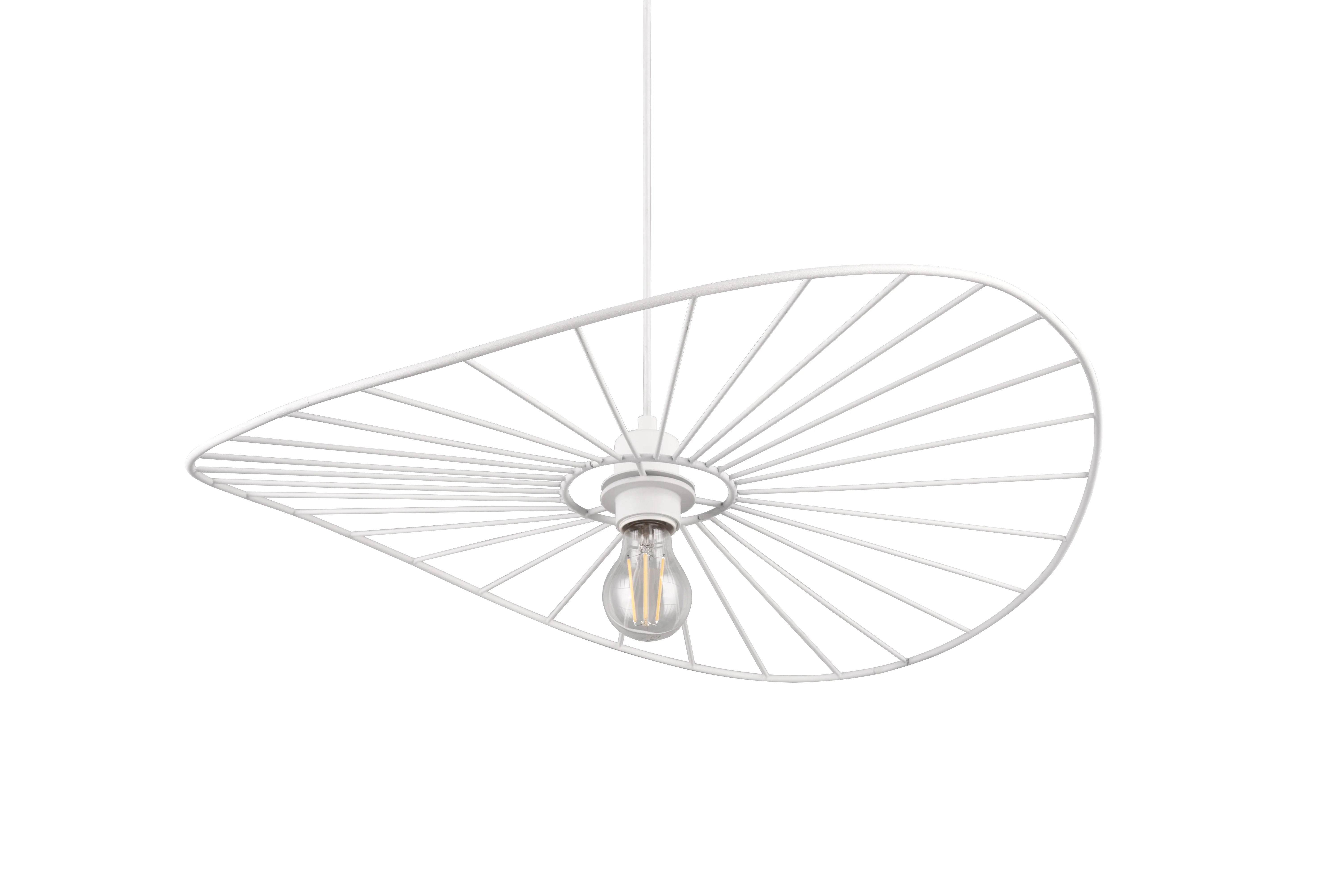 Chapeau Hanging Pendant - Black / White Finish - Image 6