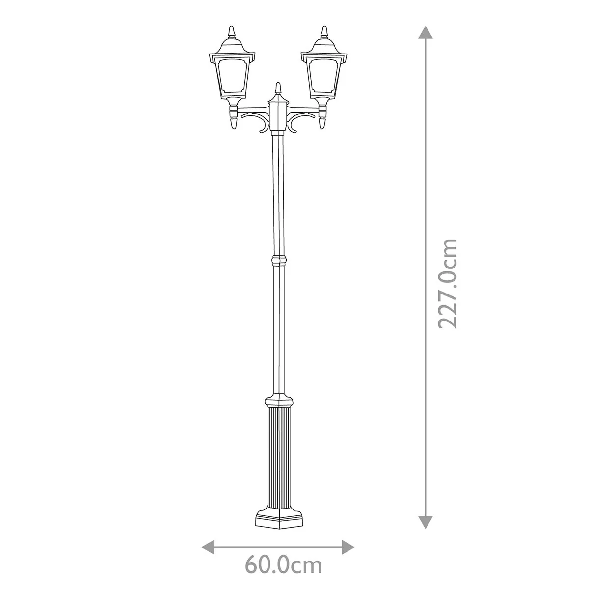 Chapel 1/2Lt Lamp Post - Black IP44  E27 - Image 10