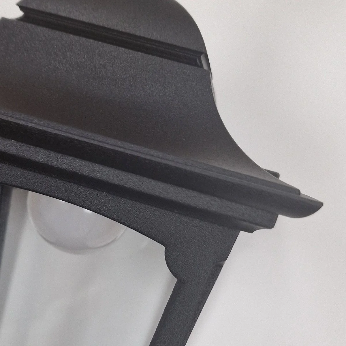 Chapel 1 Light Medium/Large Chain Lantern - Black IP44 E27 - Image 4