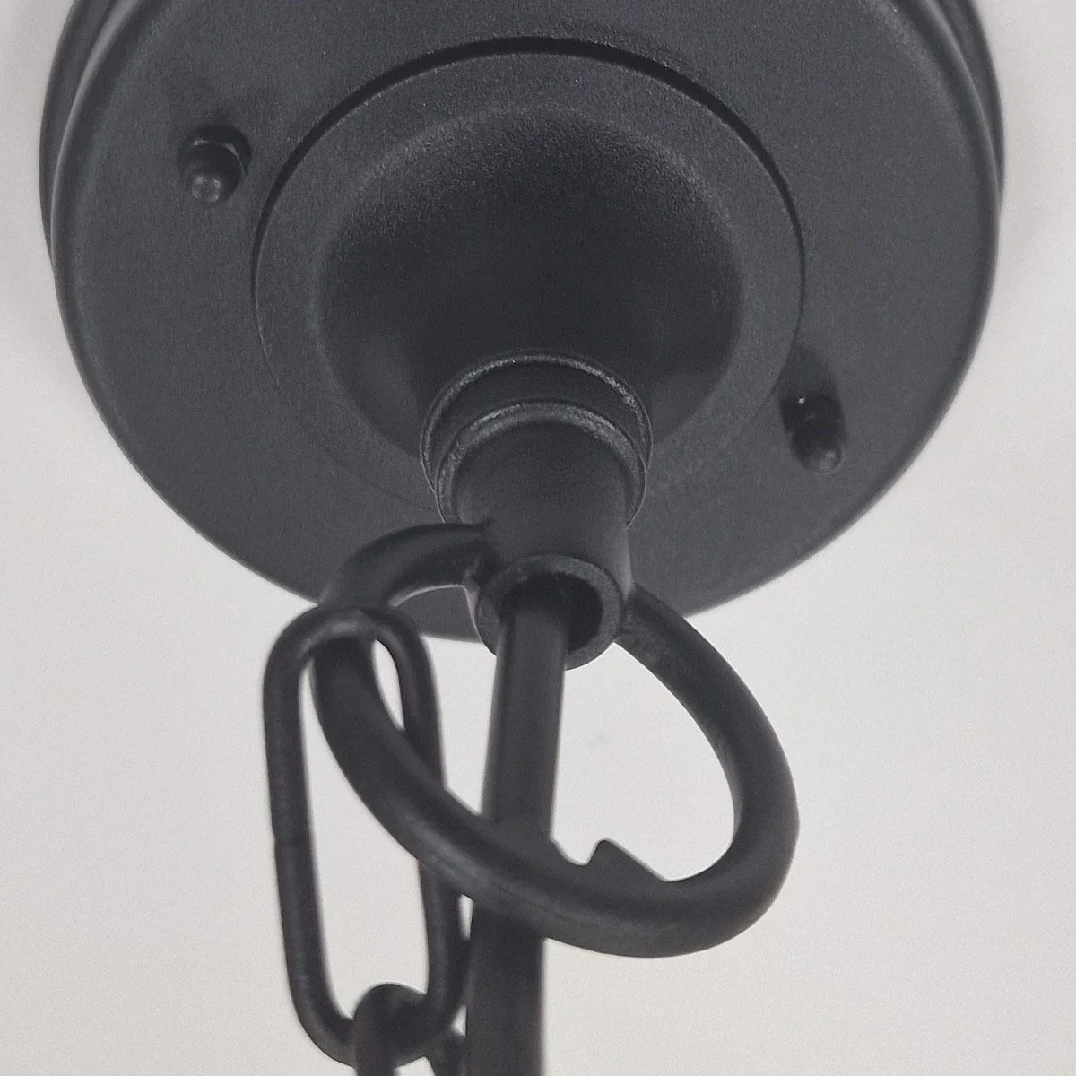 Chapel 1 Light Medium/Large Chain Lantern - Black IP44 E27 - Image 9