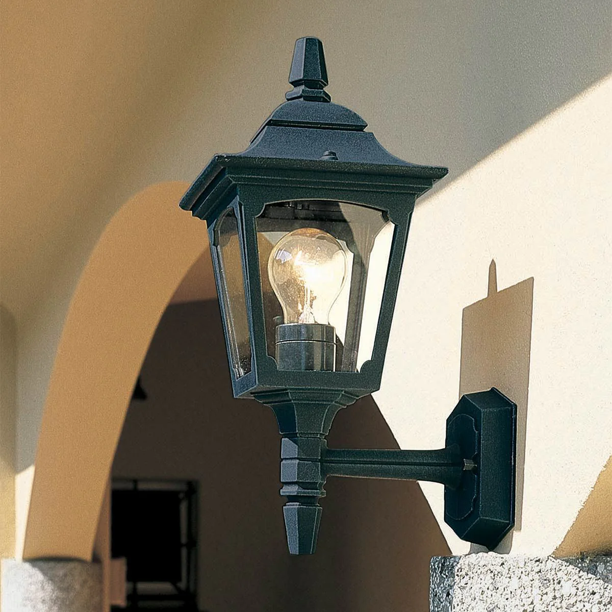 Chapel 1 Light Up/Down Outdoor Lantern - Black E27 IP44 - Image 18