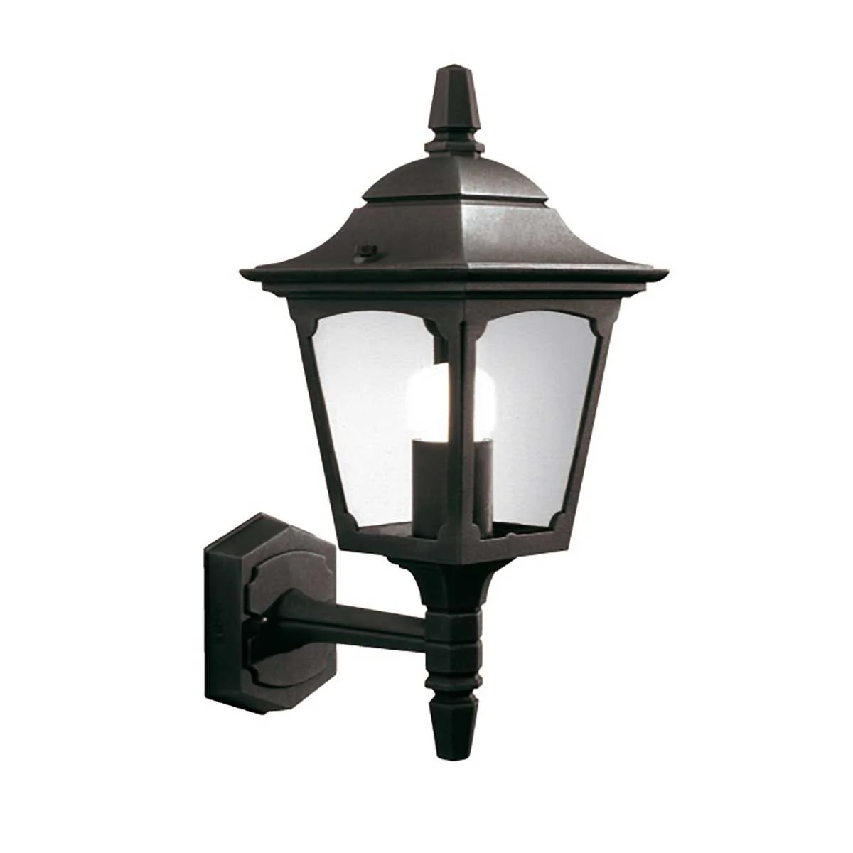 Chapel 1 Light Up/Down Outdoor Lantern - Black E27 IP44 - Image 3