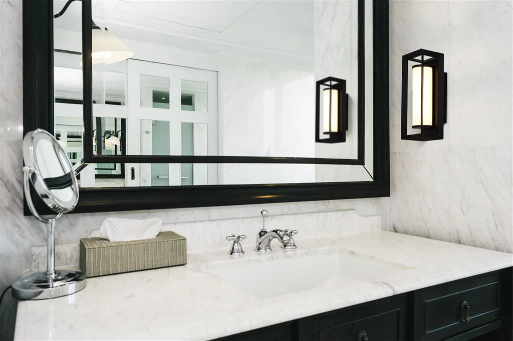 Chaplin Bathroom Wall Light IP44 - Black Metal & Opal Acrylic/ Black Metal & Opal Acrylic - Image 5