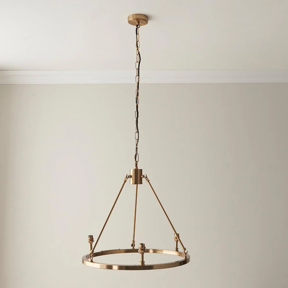Charlemagne 3/6Lt Centre Ceiling Light - Brass - Image 4