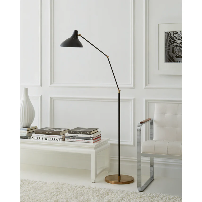 Charlton Floor Lamp- Black/ White Finishes - Image 4