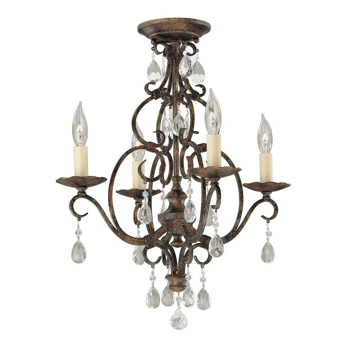Chateau 4/6 Light Chandelier - Mocha Bronze - Image 2