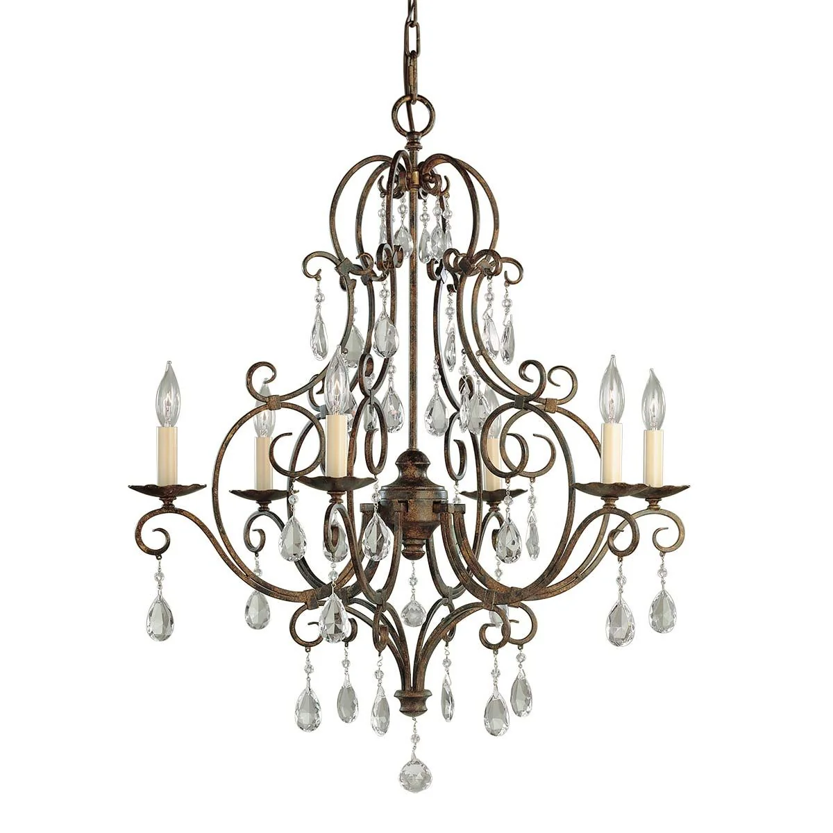 Chateau 4/6 Light Chandelier - Mocha Bronze - Image 3