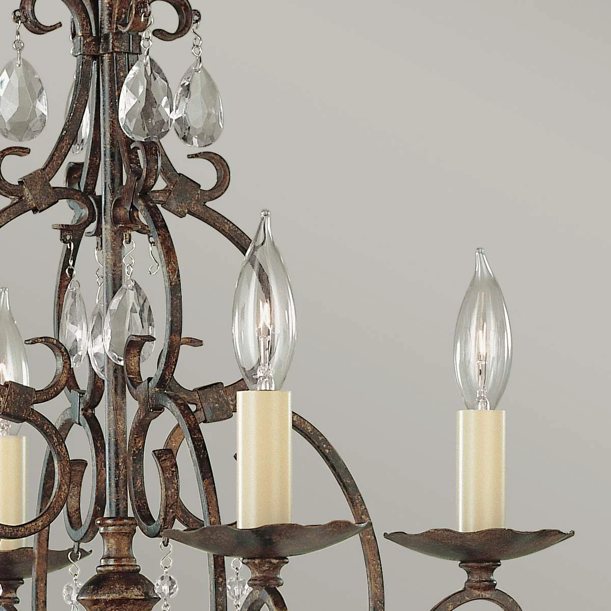 Chateau 4/6 Light Chandelier - Mocha Bronze - Image 5