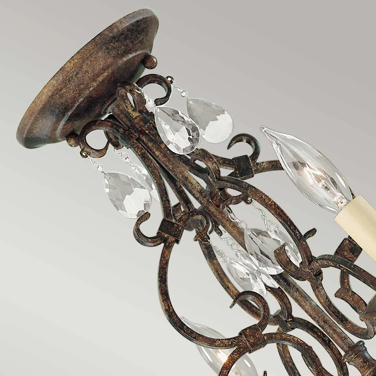 Chateau 4/6 Light Chandelier - Mocha Bronze - Image 6