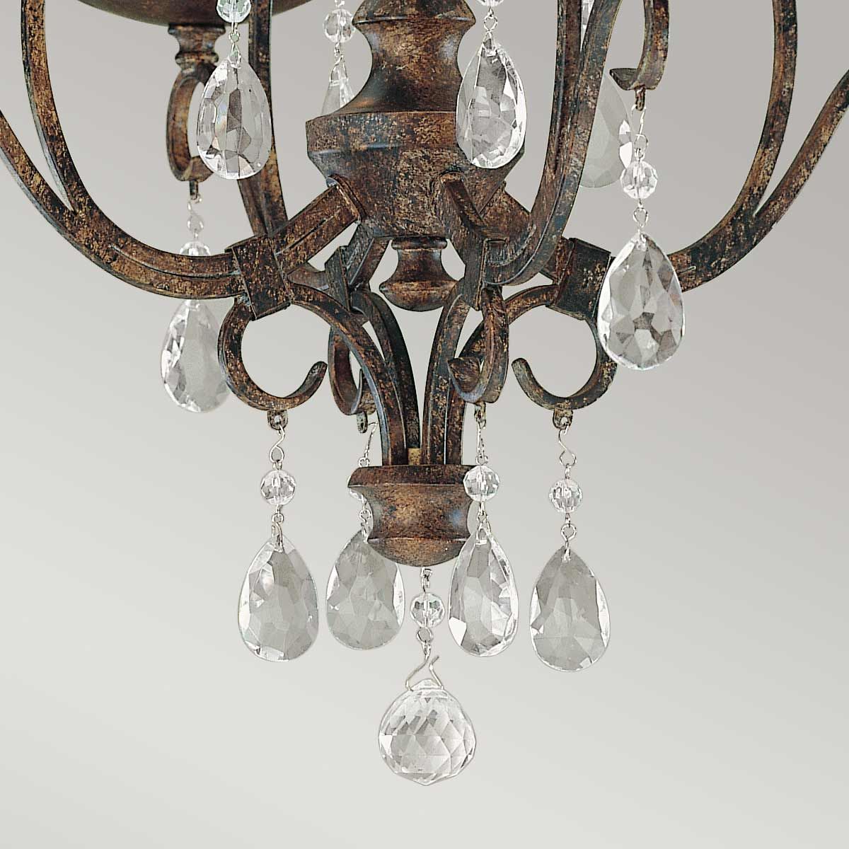 Chateau 4/6 Light Chandelier - Mocha Bronze - Image 7