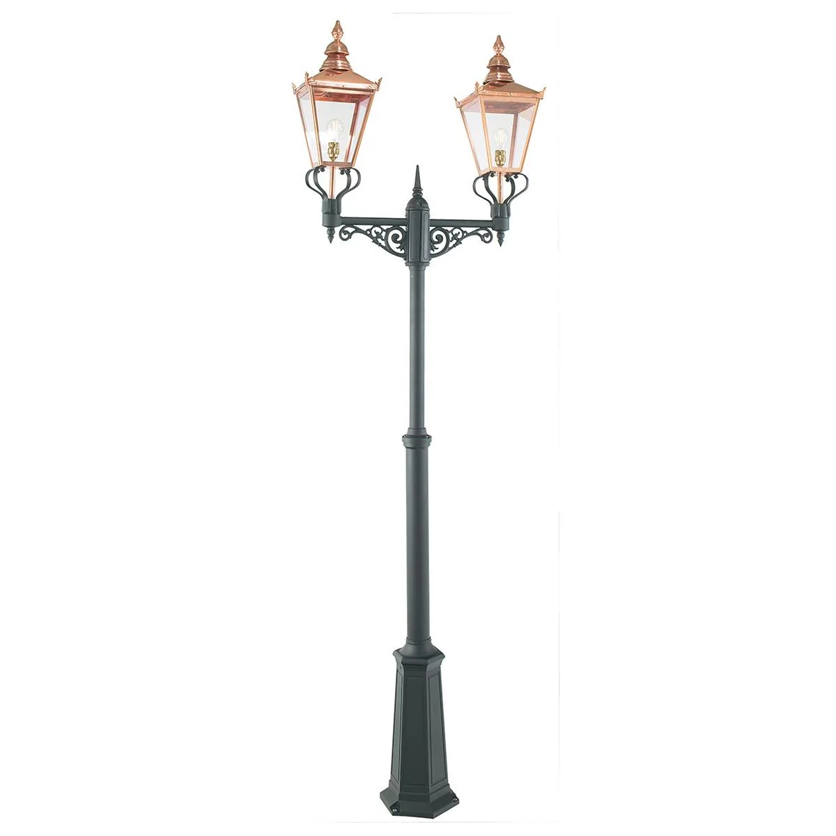 Chelsea 1/2Lt Lamp Post - Copper Black IP44  E27 - Image 2