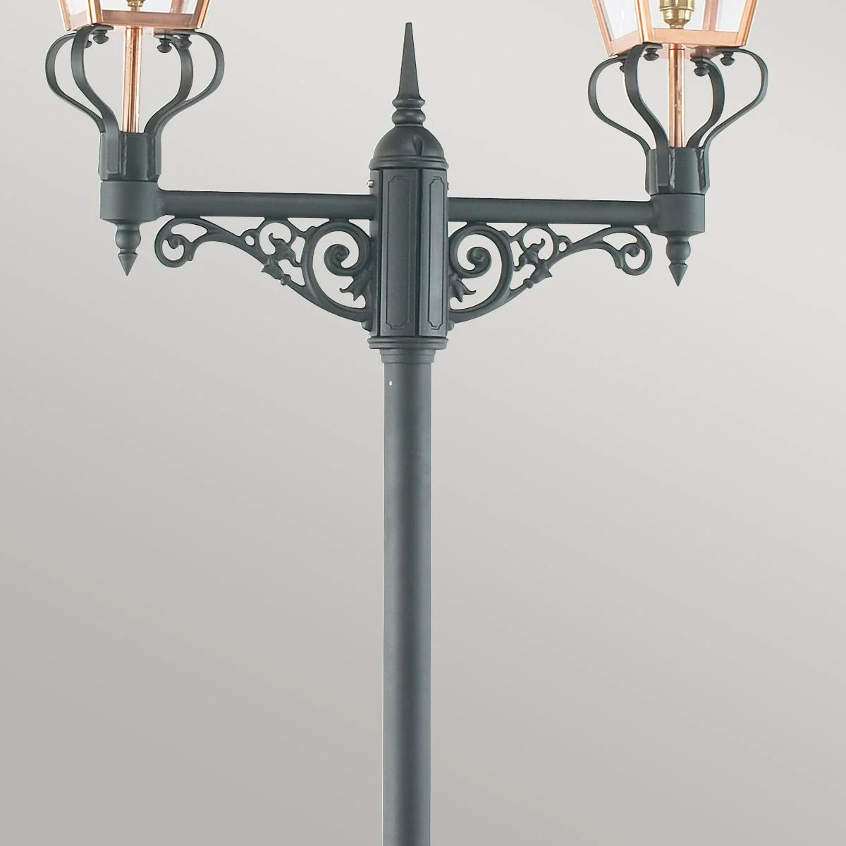 Chelsea 1/2Lt Lamp Post - Copper Black IP44  E27 - Image 8
