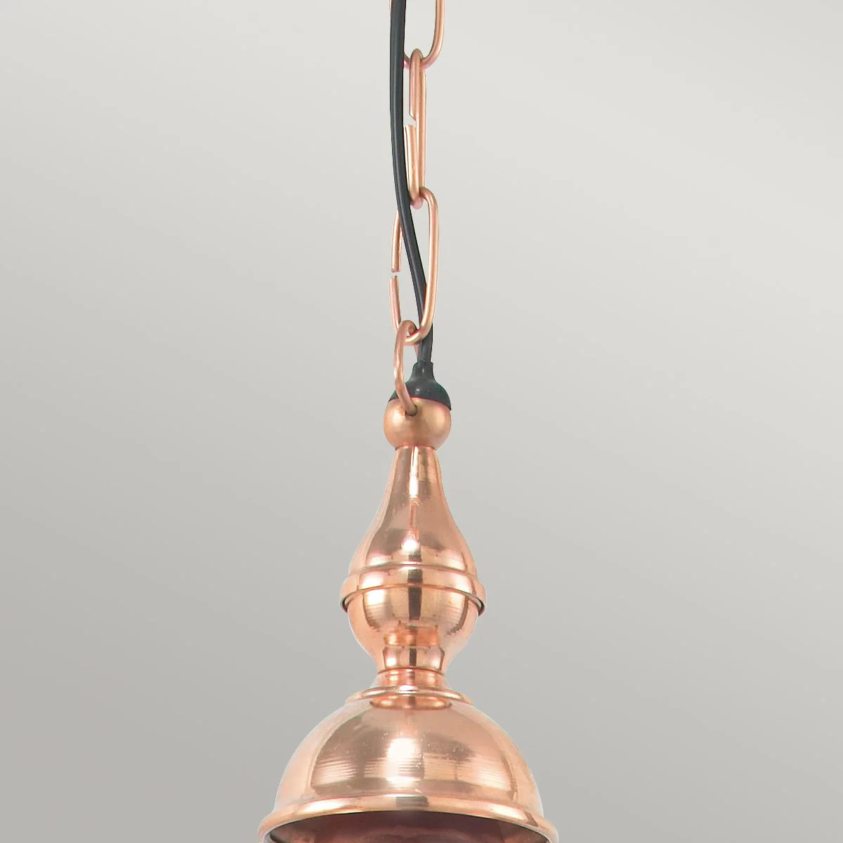 Chelsea 1 Light Chain Lantern - Copper IP44 E27 - Image 2