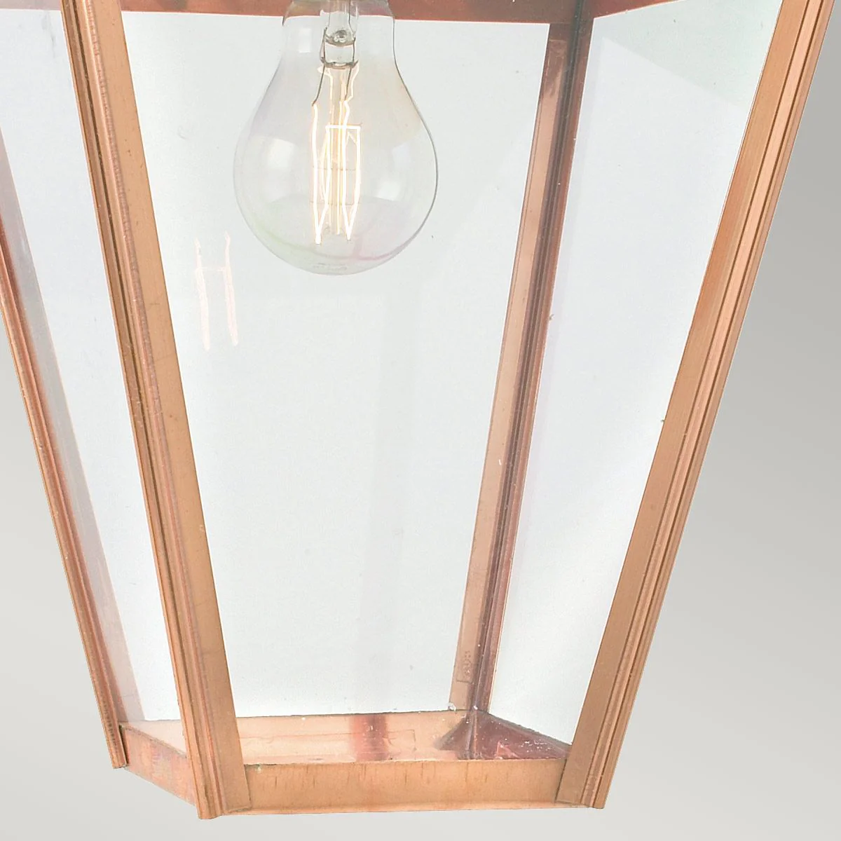 Chelsea 1 Light Chain Lantern - Copper IP44 E27 - Image 4