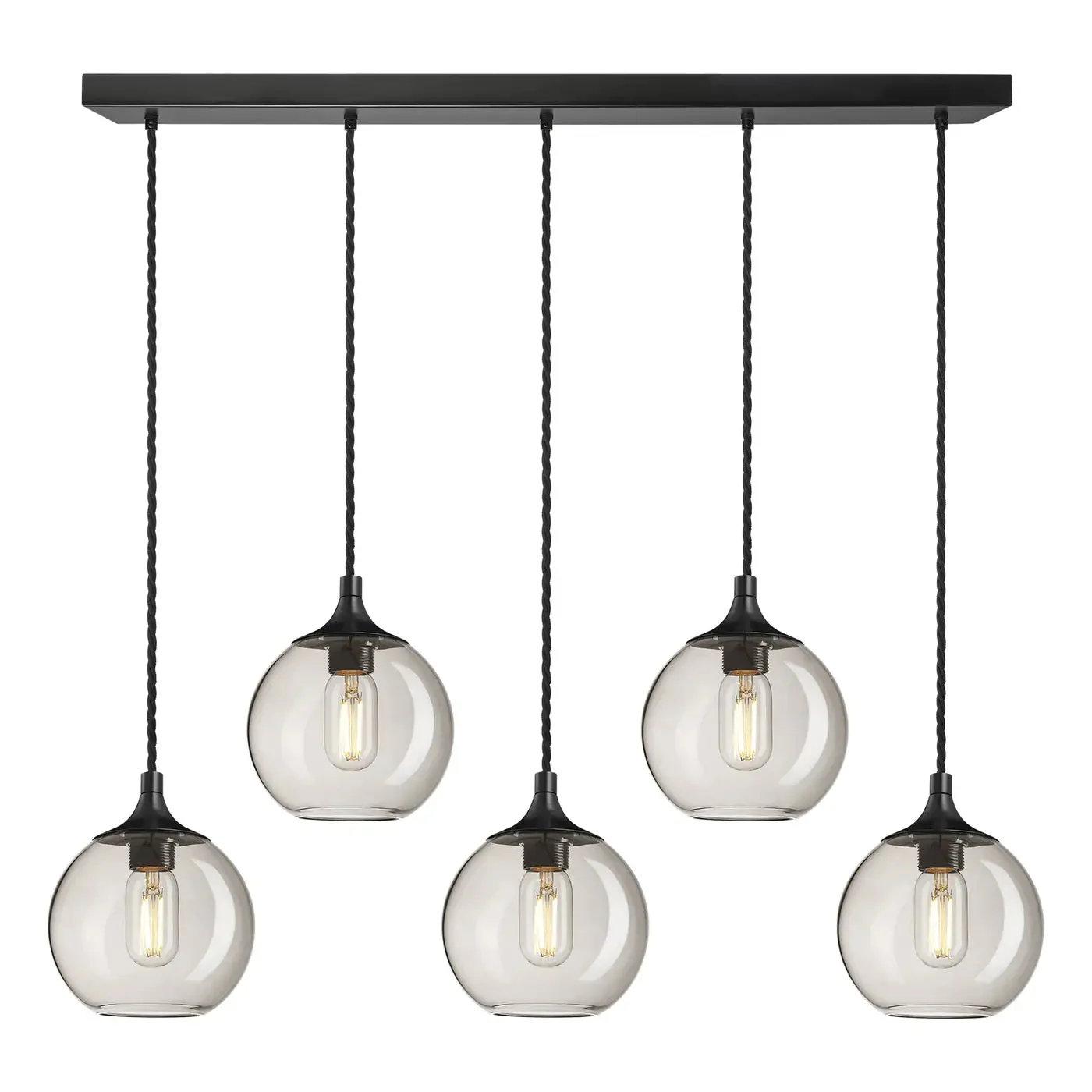 Chelsea Glass Globe 5 Wire Cluster Lights - 7 Inch - Image 5