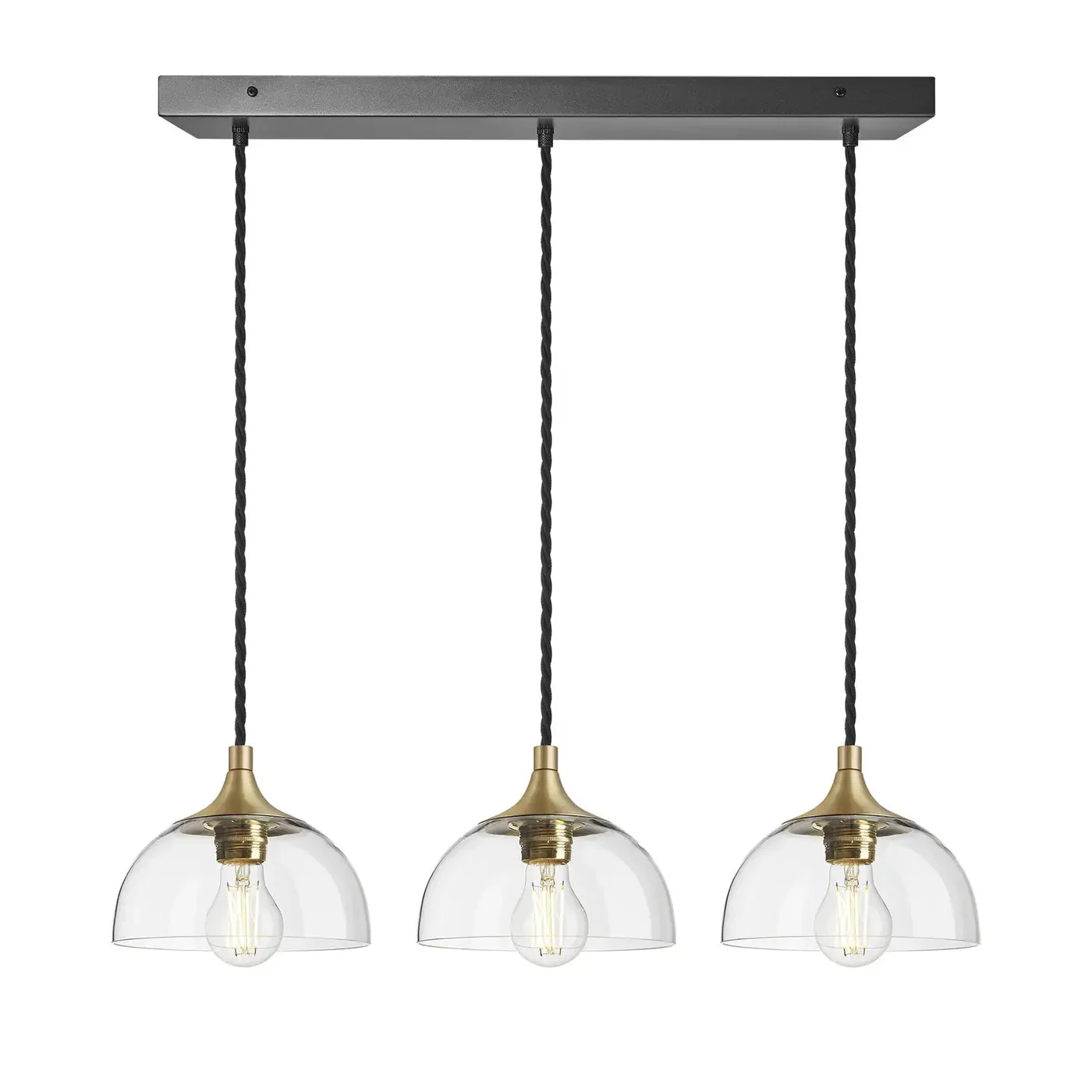 Chelsea Glass Globe/ Dome 3 Wire Cluster Lights- Various Finishes - Image 5