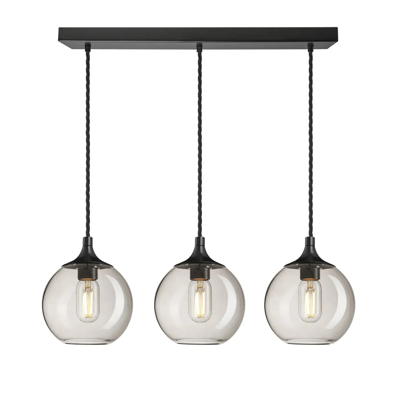 Chelsea Glass Globe/ Dome 3 Wire Cluster Lights- Various Finishes - Image 6