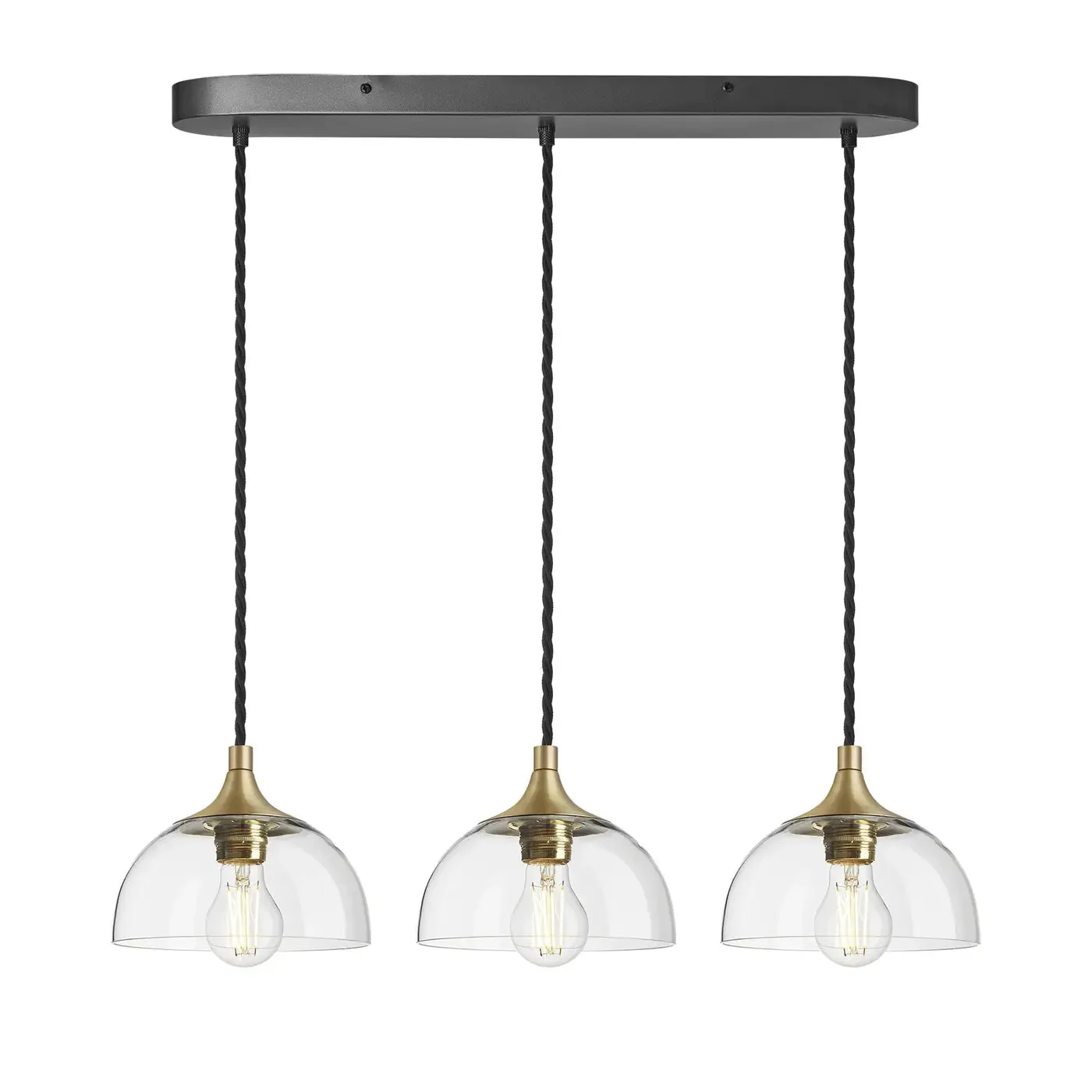 Chelsea Glass Globe/ Dome 3 Wire Cluster Lights- Various Finishes - Image 8