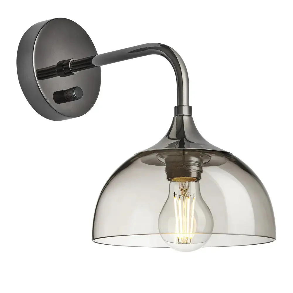 Chelsea Glass Globe/Dome Wall Light - Various Finishes - Image 2