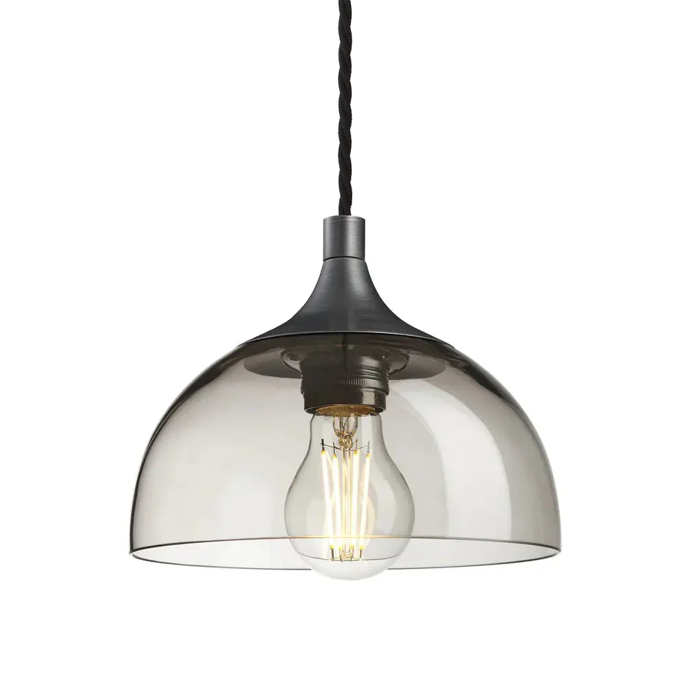 Chelsea Glass Globe/Dome Pendant Light - Various Finishes - Image 11