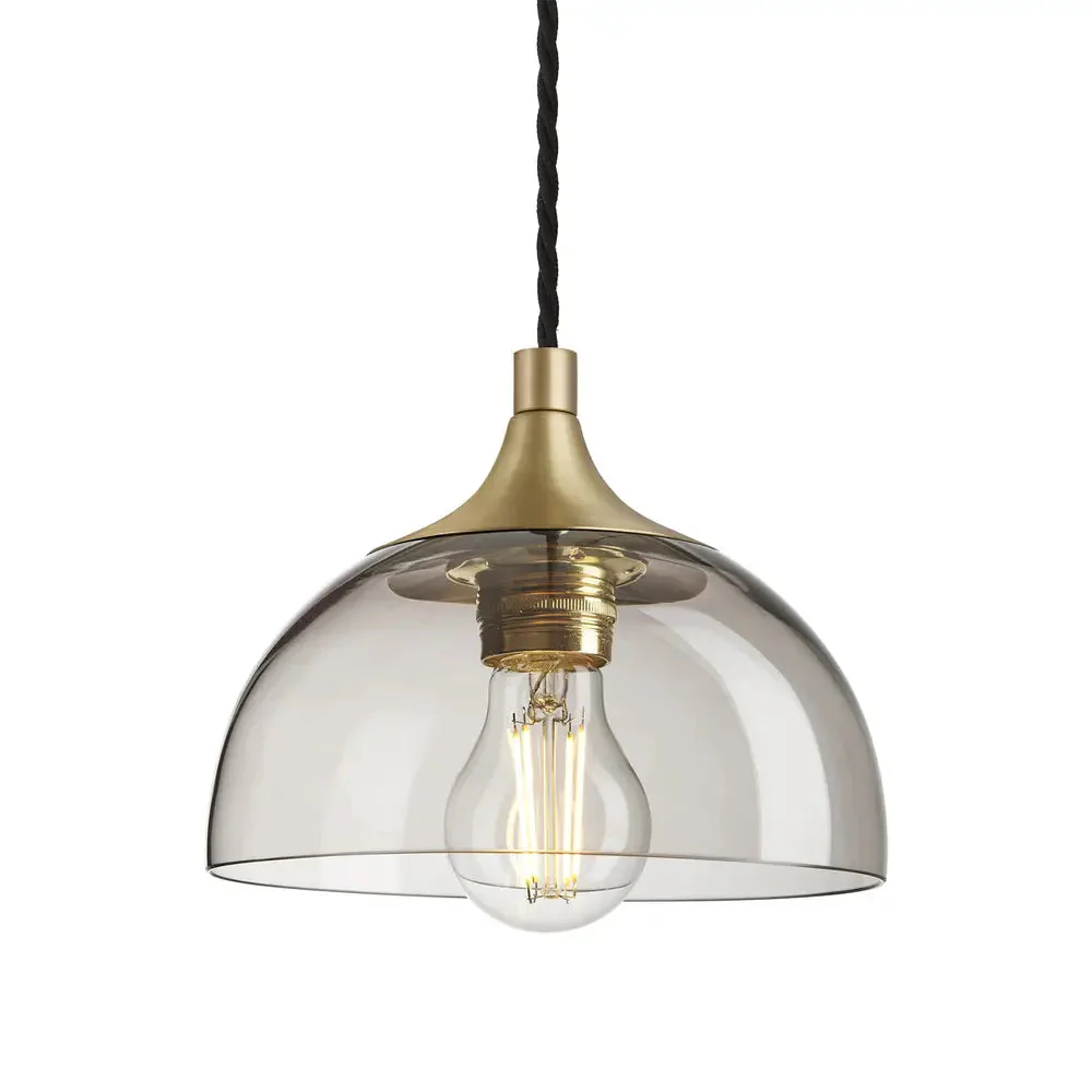 Chelsea Glass Globe/Dome Pendant Light - Various Finishes - Image 12