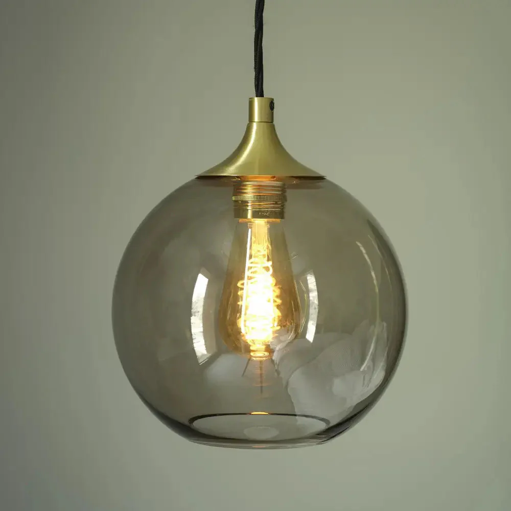 Chelsea Glass Globe/Dome Pendant Light - Various Finishes - Image 13