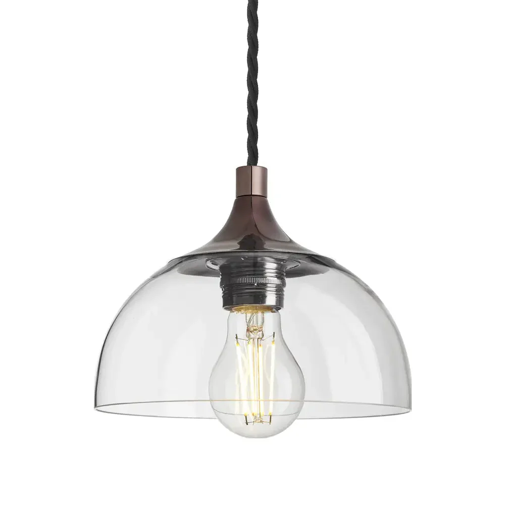 Chelsea Glass Globe/Dome Pendant Light - Various Finishes - Image 15