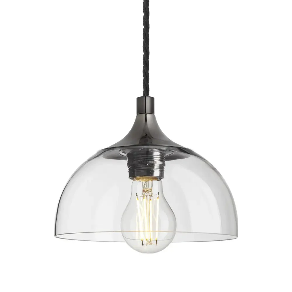 Chelsea Glass Globe/Dome Pendant Light - Various Finishes - Image 16