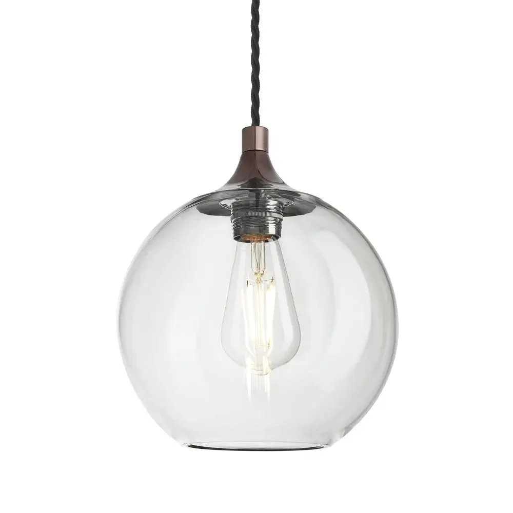 Chelsea Glass Globe/Dome Pendant Light - Various Finishes - Image 17