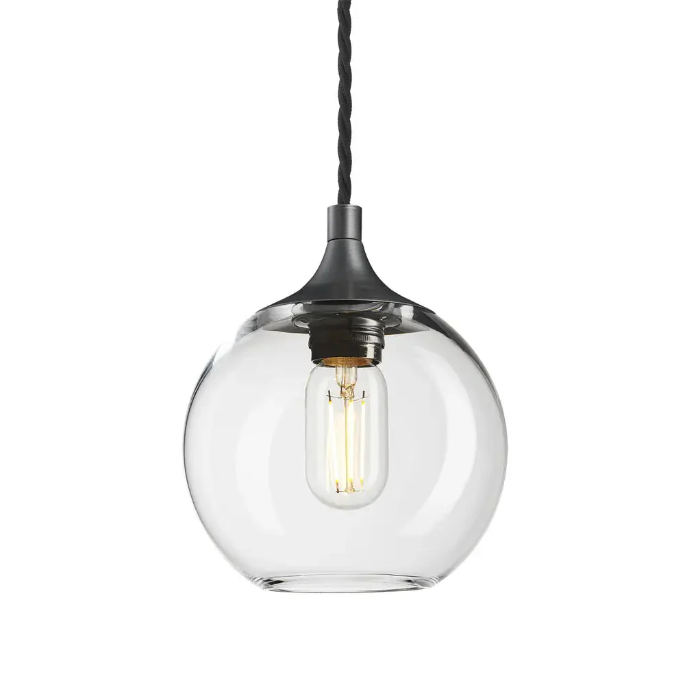 Chelsea Glass Globe/Dome Pendant Light - Various Finishes - Image 2
