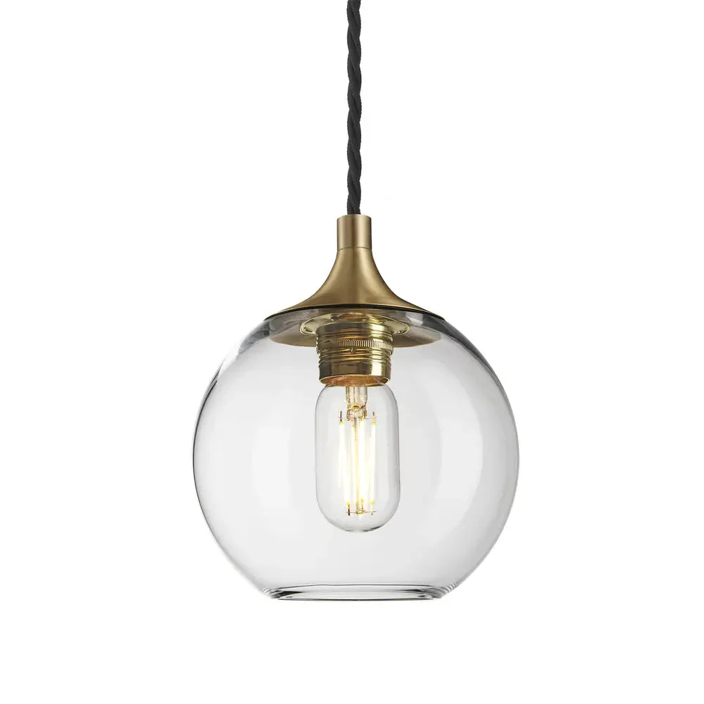 Chelsea Glass Globe/Dome Pendant Light - Various Finishes - Image 3
