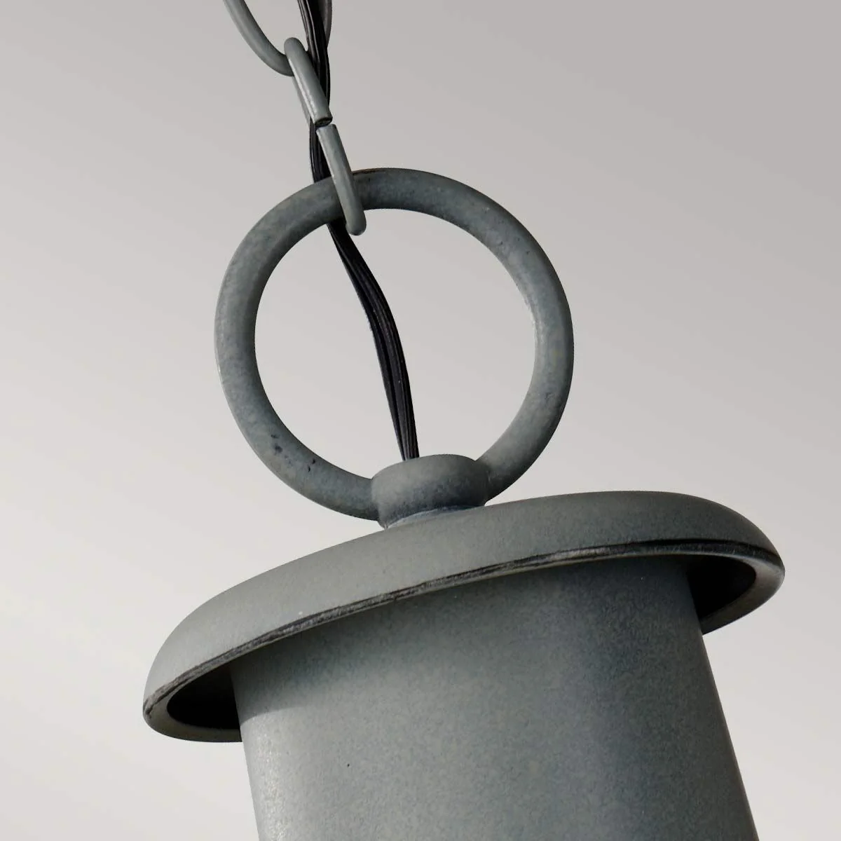 Chelsea Harbor 1 Light Chain Lantern - Storm Cloud IP23 E27 - Image 2