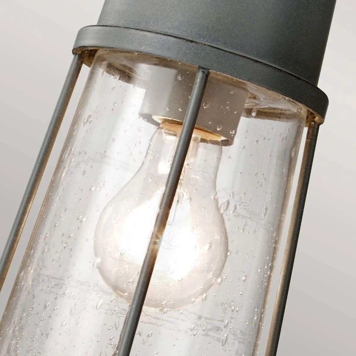 Chelsea Harbor 1 Light Chain Lantern - Storm Cloud IP23 E27 - Image 3