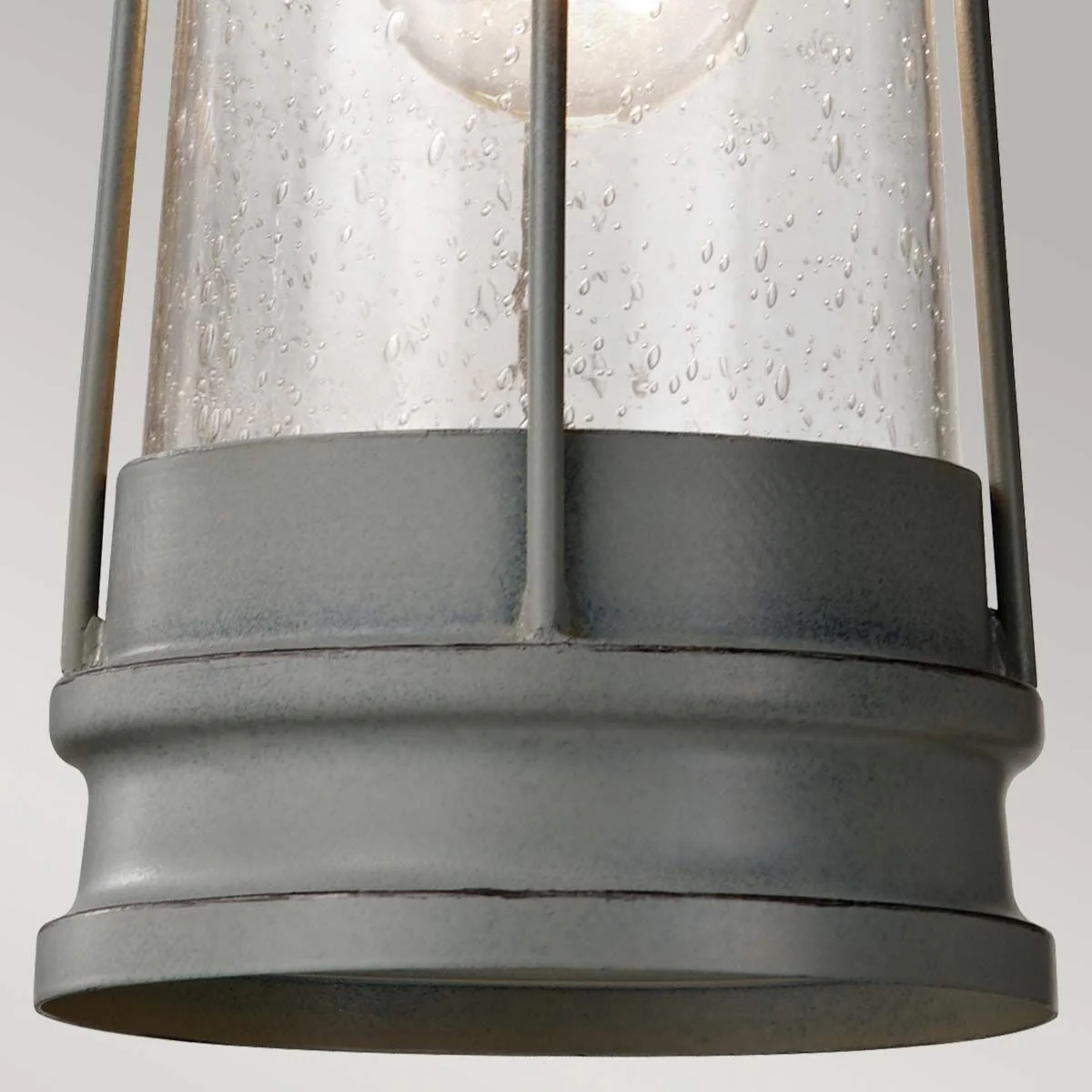 Chelsea Harbor 1 Light Chain Lantern - Storm Cloud IP23 E27 - Image 4