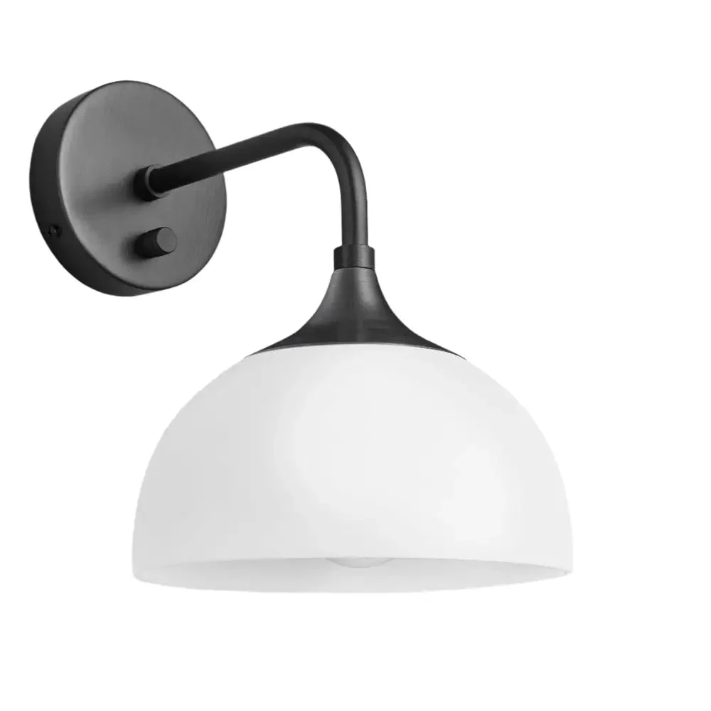 Chelsea Opal Glass Globe/Dome Wall Light  - Various Finishes - Image 10