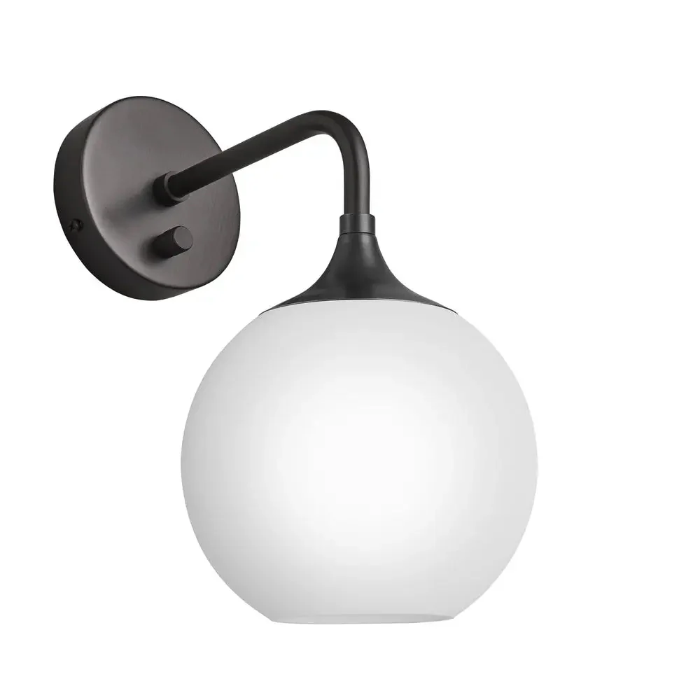Chelsea Opal Glass Globe/Dome Wall Light  - Various Finishes - Image 2