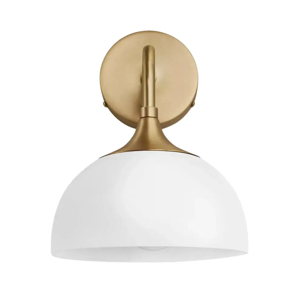 Chelsea Opal Glass Globe/Dome Wall Light  - Various Finishes - Image 5